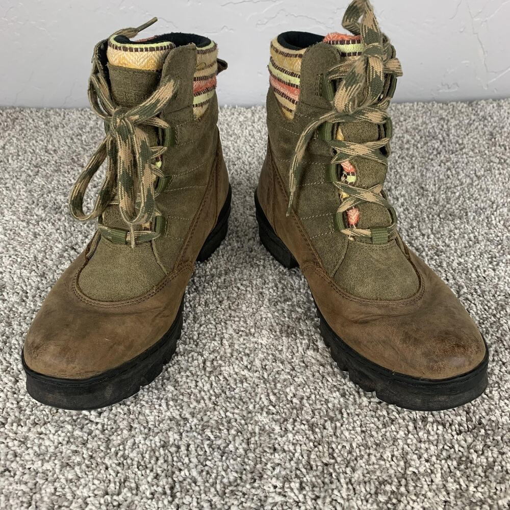 Keen Snow Boots Womens Size 8.5 Brown Leather Waterproof Insulated 1011451